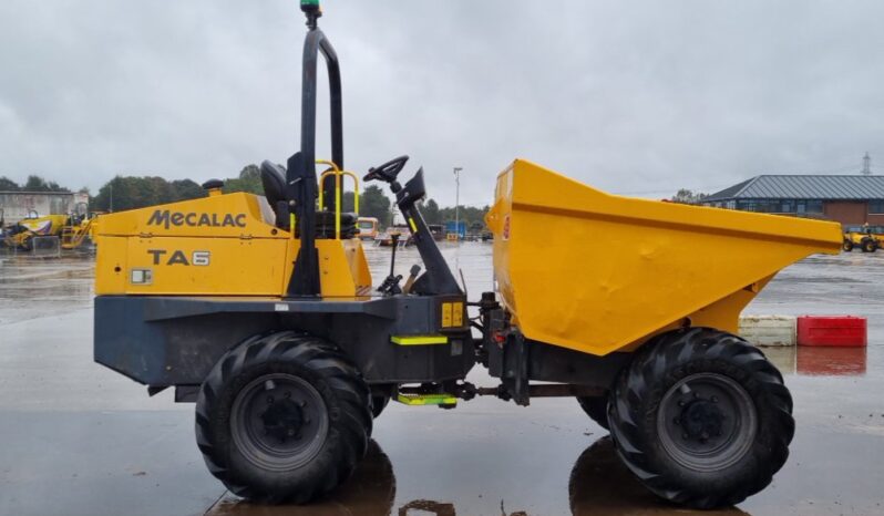 2019 Mecalac TA6 Site Dumpers For Auction: Leeds – 23rd, 24th, 25th, 26th October @ 08:00am full