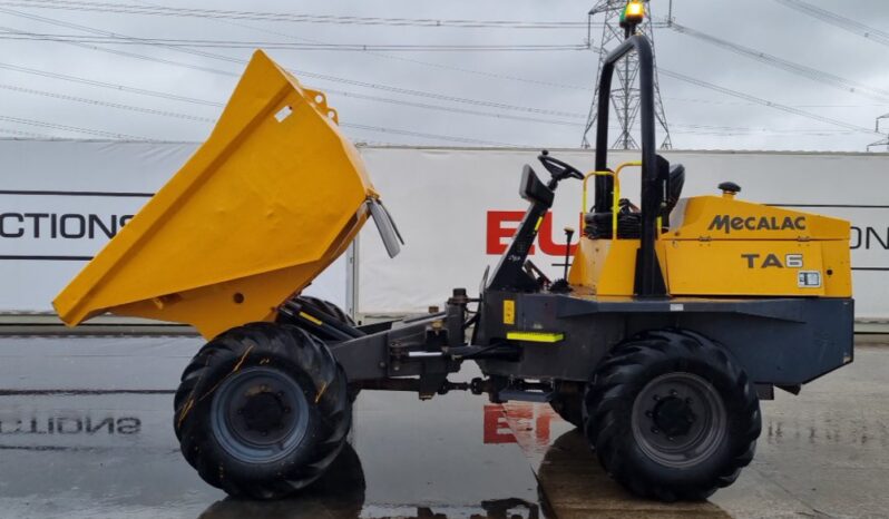 2019 Mecalac TA6 Site Dumpers For Auction: Leeds – 23rd, 24th, 25th, 26th October @ 08:00am full