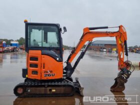 2016 Hitachi ZX26U-5A CLR Mini Excavators For Auction: Leeds – 23rd, 24th, 25th, 26th October @ 08:00am full