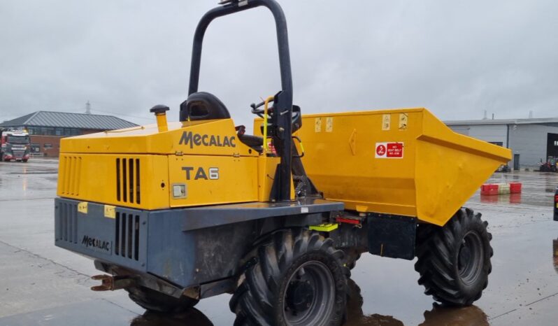 2019 Mecalac TA6 Site Dumpers For Auction: Leeds – 23rd, 24th, 25th, 26th October @ 08:00am full