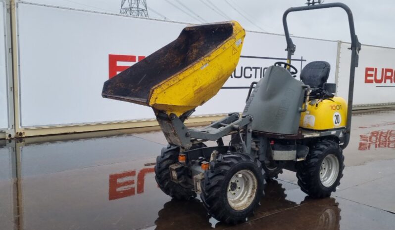 2016 Wacker Neuson 1001 Site Dumpers For Auction: Leeds – 23rd, 24th, 25th, 26th October @ 08:00am full