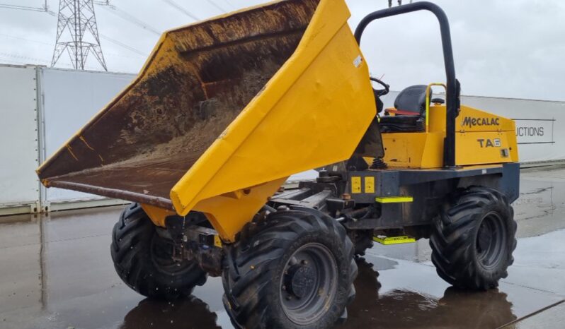 2019 Mecalac TA6 Site Dumpers For Auction: Leeds – 23rd, 24th, 25th, 26th October @ 08:00am full