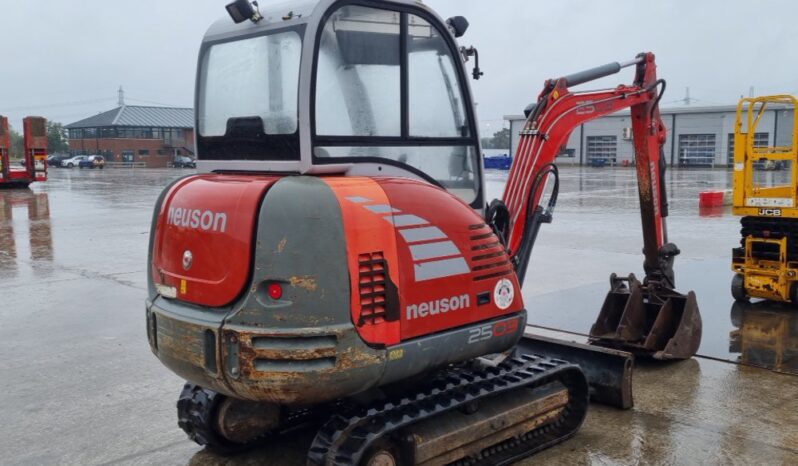 Neuson 2503RD Mini Excavators For Auction: Leeds – 23rd, 24th, 25th, 26th October @ 08:00am full