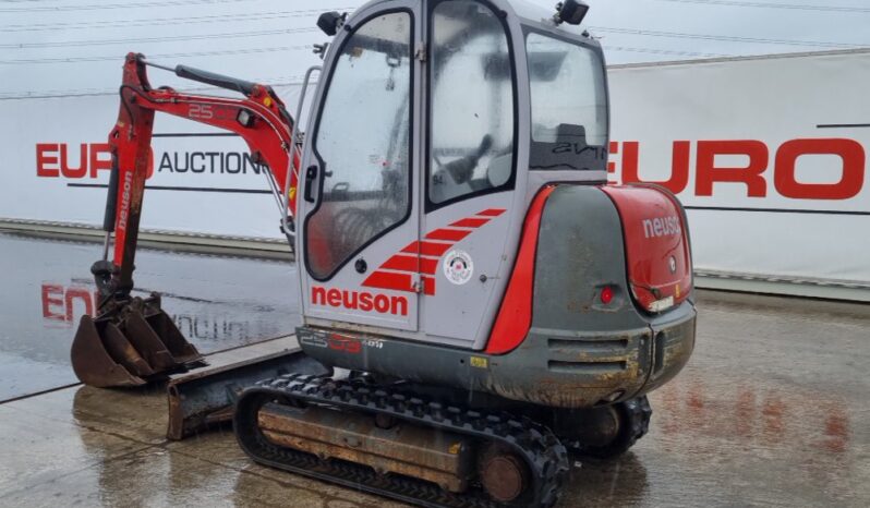 Neuson 2503RD Mini Excavators For Auction: Leeds – 23rd, 24th, 25th, 26th October @ 08:00am full