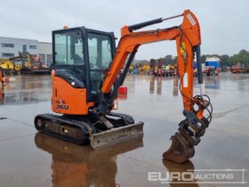 2016 Hitachi ZX26U-5A CLR Mini Excavators For Auction: Leeds – 23rd, 24th, 25th, 26th October @ 08:00am full