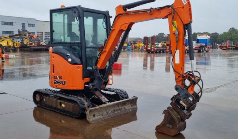 2016 Hitachi ZX26U-5A CLR Mini Excavators For Auction: Leeds – 23rd, 24th, 25th, 26th October @ 08:00am full