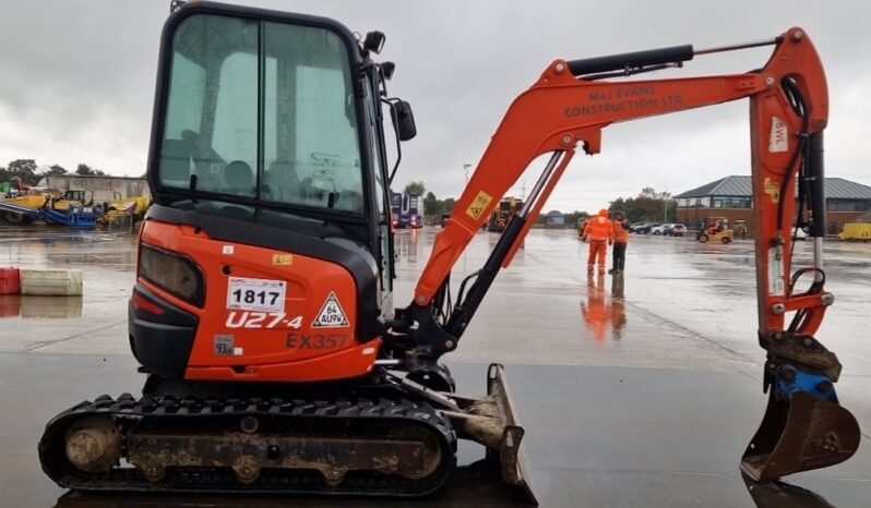 2018 Kubota U27-4 Mini Excavators For Auction: Leeds – 23rd, 24th, 25th, 26th October @ 08:00am full