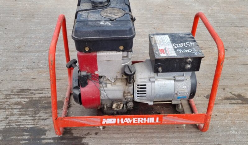 Haverhill Petrol Generator, Briggs & Stratton Engine Generators For Auction: Leeds – 23rd, 24th, 25th, 26th October @ 08:00am full