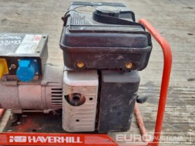 Haverhill Petrol Generator, Briggs & Stratton Engine Generators For Auction: Leeds – 23rd, 24th, 25th, 26th October @ 08:00am full