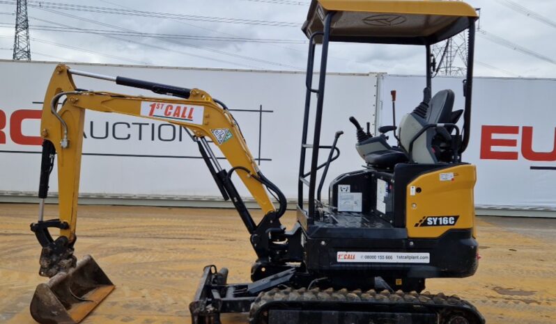 2023 Sany SY16C Mini Excavators For Auction: Leeds – 23rd, 24th, 25th, 26th October @ 08:00am full