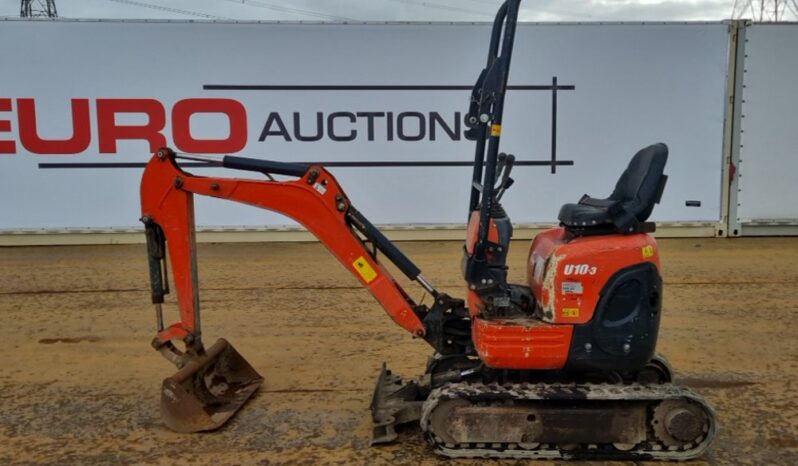 2017 Kubota U10-3 Mini Excavators For Auction: Leeds – 23rd, 24th, 25th, 26th October @ 08:00am full