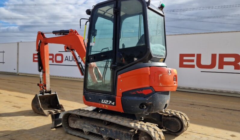 2018 Kubota U27-4 Mini Excavators For Auction: Leeds – 23rd, 24th, 25th, 26th October @ 08:00am full