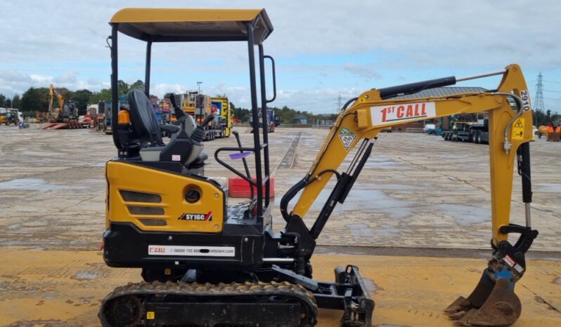 2023 Sany SY16C Mini Excavators For Auction: Leeds – 23rd, 24th, 25th, 26th October @ 08:00am full