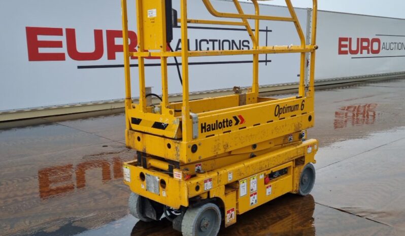 Haulotte Optimum 6 Manlifts For Auction: Leeds – 23rd, 24th, 25th, 26th October @ 08:00am