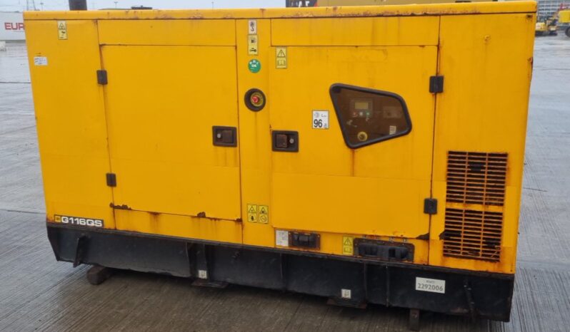 2017 JCB G116QS Generators For Auction: Leeds – 23rd, 24th, 25th, 26th October @ 08:00am full