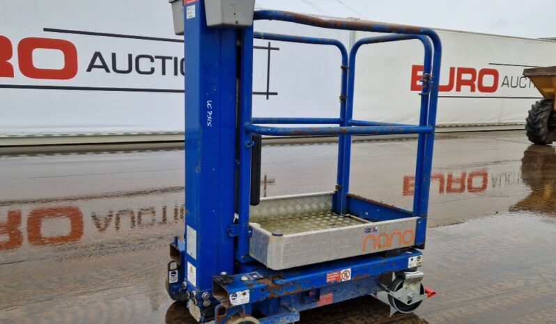 2017 Power Towers Nano Manlifts For Auction: Leeds – 23rd, 24th, 25th, 26th October @ 08:00am full