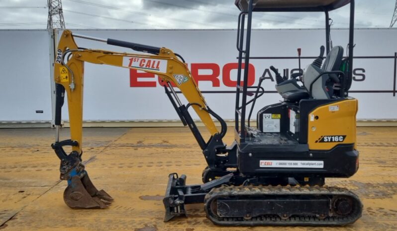 2023 Sany SY16C Mini Excavators For Auction: Leeds – 23rd, 24th, 25th, 26th October @ 08:00am full