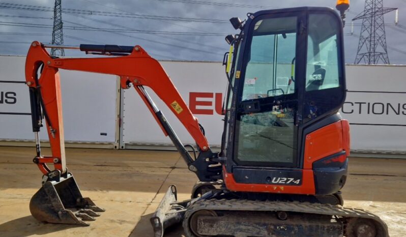 2018 Kubota U27-4 Mini Excavators For Auction: Leeds – 23rd, 24th, 25th, 26th October @ 08:00am full