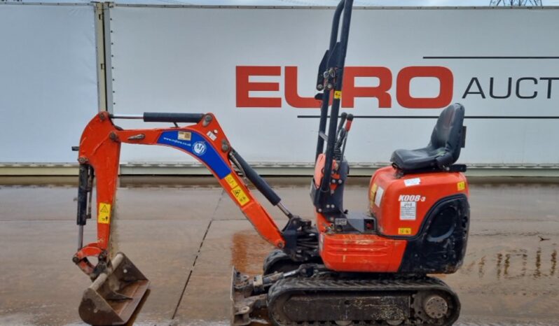 2018 Kubota K008-3 Mini Excavators For Auction: Leeds – 23rd, 24th, 25th, 26th October @ 08:00am full