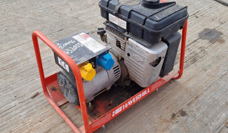 Haverhill Petrol Generator, Briggs & Stratton Engine Generators For Auction: Leeds – 23rd, 24th, 25th, 26th October @ 08:00am full