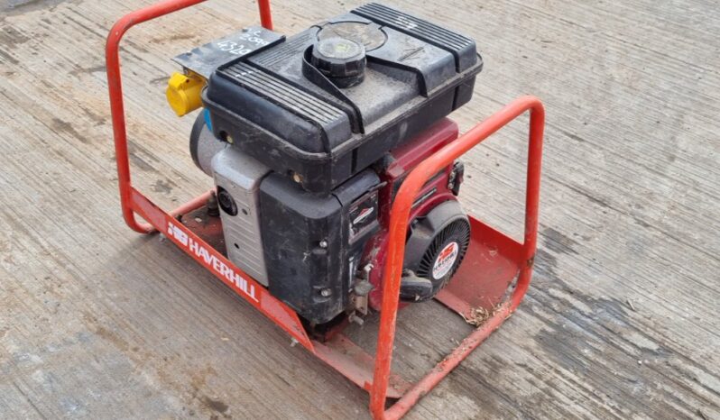 Haverhill Petrol Generator, Briggs & Stratton Engine Generators For Auction: Leeds – 23rd, 24th, 25th, 26th October @ 08:00am