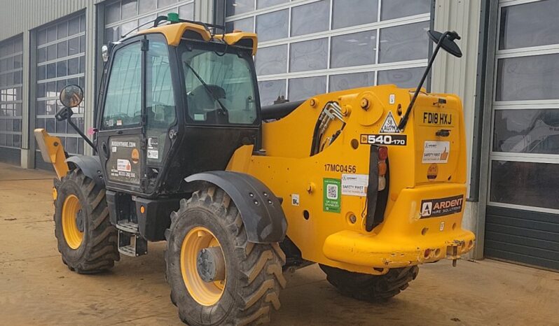 2018 JCB 540-170 Telehandlers For Auction: Leeds – 23rd, 24th, 25th, 26th October @ 08:00am full