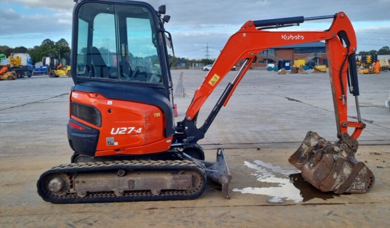 2018 Kubota U27-4 Mini Excavators For Auction: Leeds – 23rd, 24th, 25th, 26th October @ 08:00am full