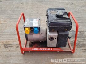 Haverhill Petrol Generator, Briggs & Stratton Engine Generators For Auction: Leeds – 23rd, 24th, 25th, 26th October @ 08:00am full