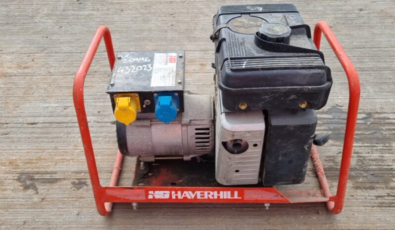 Haverhill Petrol Generator, Briggs & Stratton Engine Generators For Auction: Leeds – 23rd, 24th, 25th, 26th October @ 08:00am full