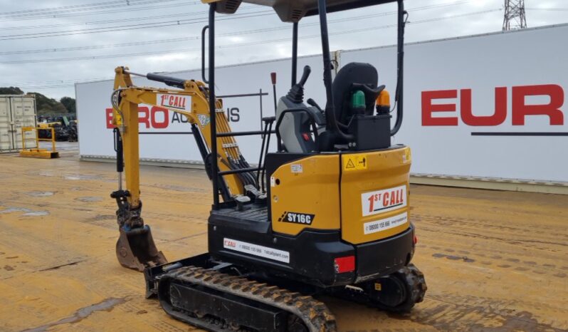 2023 Sany SY16C Mini Excavators For Auction: Leeds – 23rd, 24th, 25th, 26th October @ 08:00am full