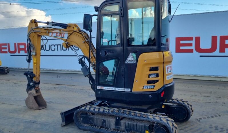 2023 Sany SY26U Mini Excavators For Auction: Leeds – 23rd, 24th, 25th, 26th October @ 08:00am full