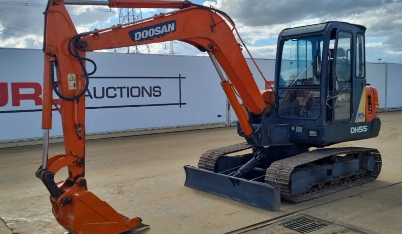 Doosan DH55-V Mini Excavators For Auction: Leeds – 23rd, 24th, 25th, 26th October @ 08:00am