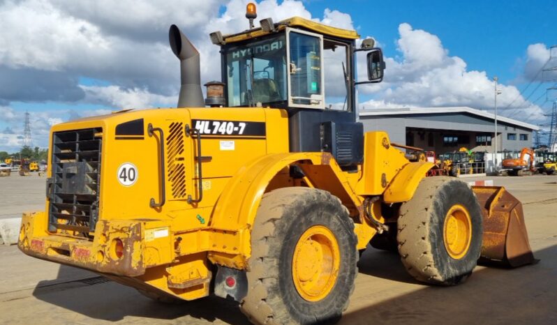 Hyundai HL740-7 Wheeled Loaders For Auction: Leeds – 23rd, 24th, 25th, 26th October @ 08:00am full