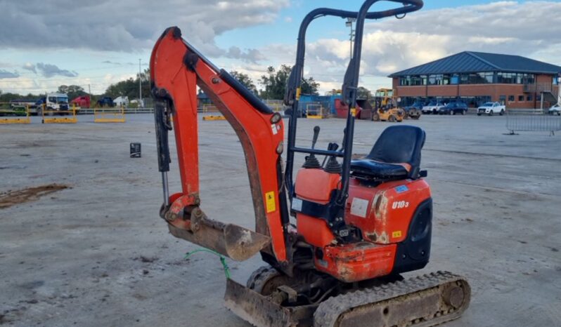 2018 Kubota U10-3 Mini Excavators For Auction: Leeds – 23rd, 24th, 25th, 26th October @ 08:00am