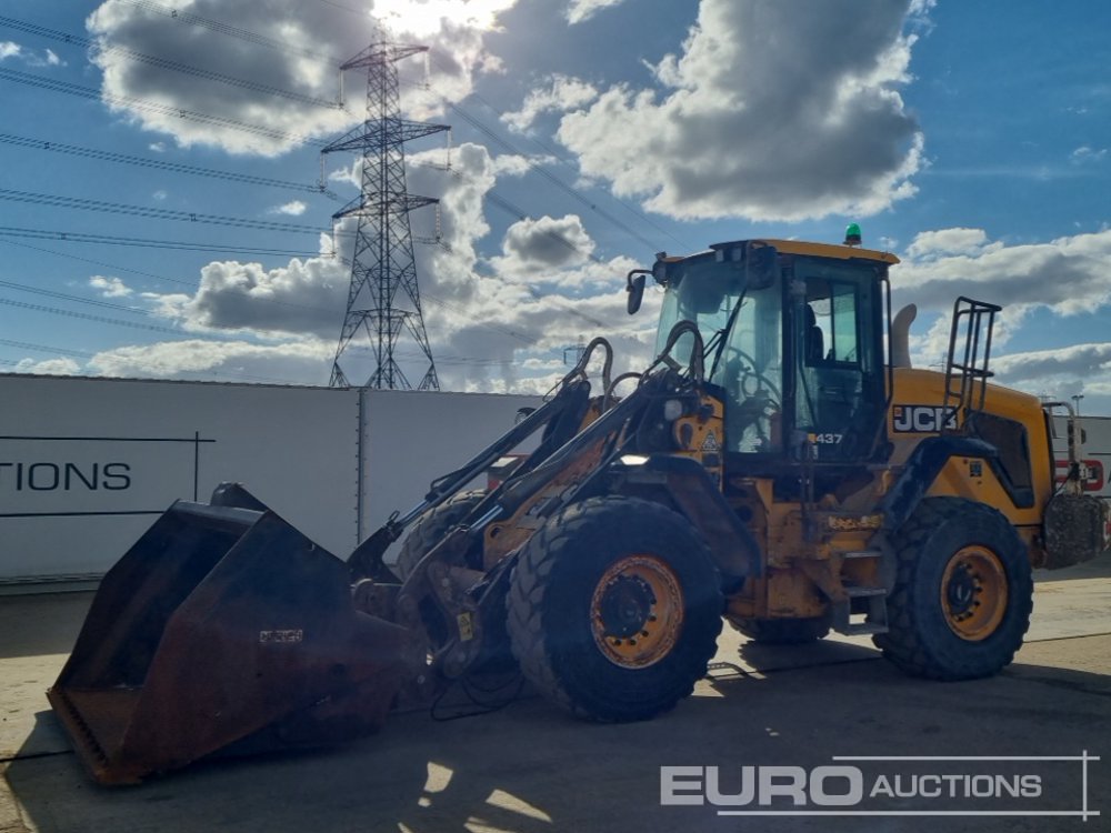 2019 JCB 437WHT Wheeled Loaders For Auction: Leeds – 23rd, 24th, 25th, 26th October @ 08:00am