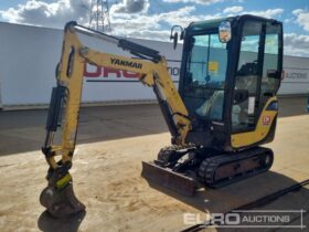 2020 Yanmar SV18 Mini Excavators For Auction: Leeds – 23rd, 24th, 25th, 26th October @ 08:00am