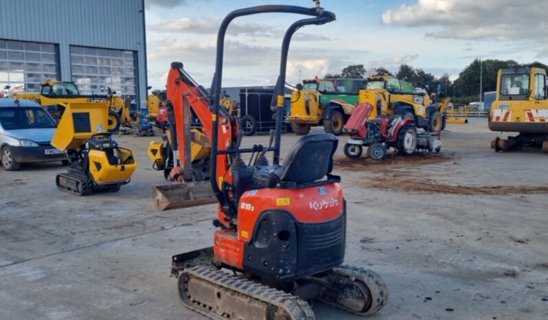 2018 Kubota U10-3 Mini Excavators For Auction: Leeds – 23rd, 24th, 25th, 26th October @ 08:00am full