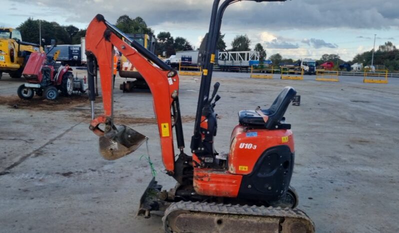 2018 Kubota U10-3 Mini Excavators For Auction: Leeds – 23rd, 24th, 25th, 26th October @ 08:00am full