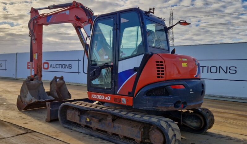 2018 Kubota KX080-4A 6 Ton+ Excavators For Auction: Leeds – 23rd, 24th, 25th, 26th October @ 08:00am full