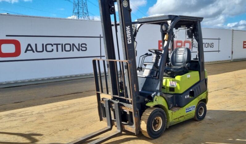 2016 Clark C18D Forklifts For Auction: Leeds – 23rd, 24th, 25th, 26th October @ 08:00am