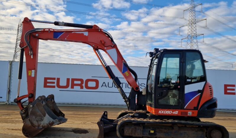 2018 Kubota KX080-4A 6 Ton+ Excavators For Auction: Leeds – 23rd, 24th, 25th, 26th October @ 08:00am full