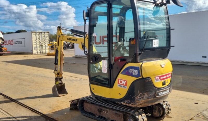 2020 Yanmar SV18 Mini Excavators For Auction: Leeds – 23rd, 24th, 25th, 26th October @ 08:00am full