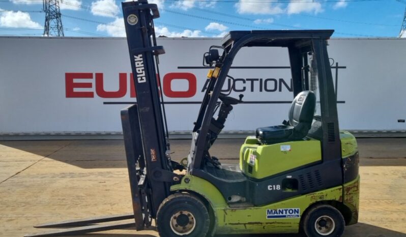 2016 Clark C18D Forklifts For Auction: Leeds – 23rd, 24th, 25th, 26th October @ 08:00am full