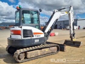 2015 Bobcat E55EM Mini Excavators For Auction: Leeds – 23rd, 24th, 25th, 26th October @ 08:00am full