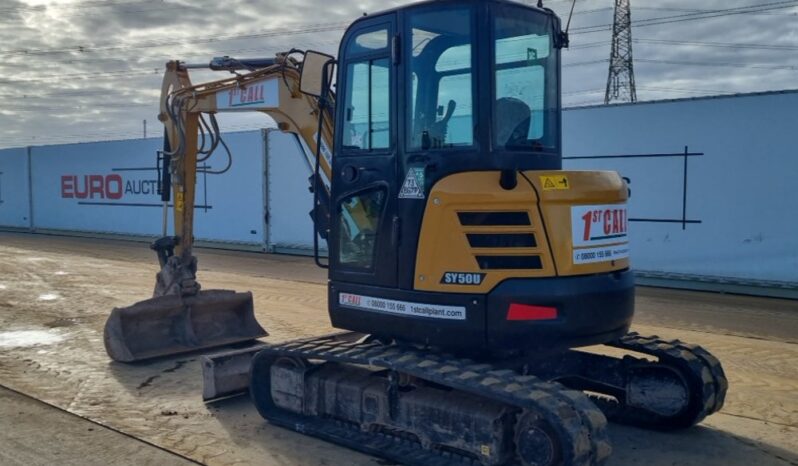 2023 Sany SY50U Mini Excavators For Auction: Leeds – 23rd, 24th, 25th, 26th October @ 08:00am full