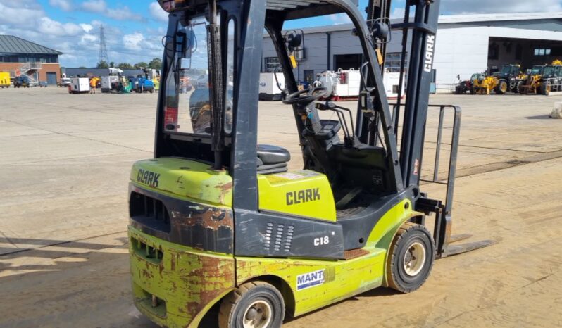 2016 Clark C18D Forklifts For Auction: Leeds – 23rd, 24th, 25th, 26th October @ 08:00am full