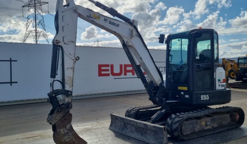 2015 Bobcat E55EM Mini Excavators For Auction: Leeds – 23rd, 24th, 25th, 26th October @ 08:00am