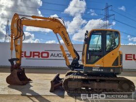 2012 Hyundai Robex R80CR-9 6 Ton+ Excavators For Auction: Leeds – 23rd, 24th, 25th, 26th October @ 08:00am full