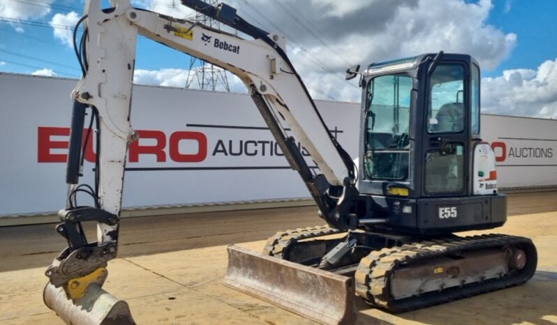 2015 Bobcat E55EM Mini Excavators For Auction: Leeds – 23rd, 24th, 25th, 26th October @ 08:00am