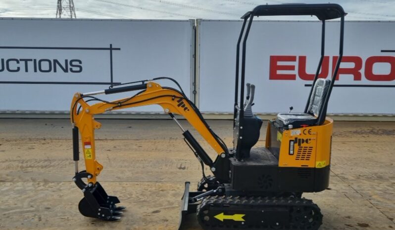 Unused 2024 JPC HT12 Mini Excavators For Auction: Leeds – 23rd, 24th, 25th, 26th October @ 08:00am full